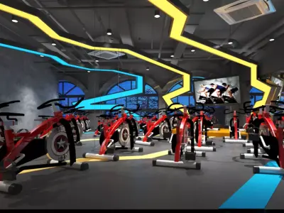 Gym Club 02 3D model