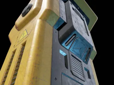 Sci-fi Console Low-poly 3D model buy