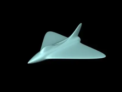 Basic simple airplane model 3D print model