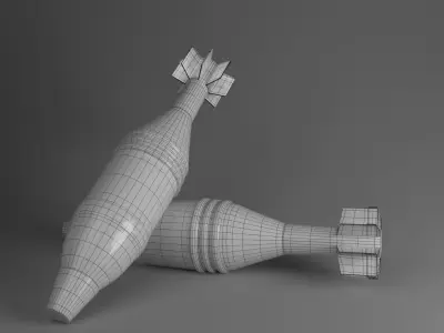 Mortalr Rocket - Modeling and Texture  Low-poly 3D model