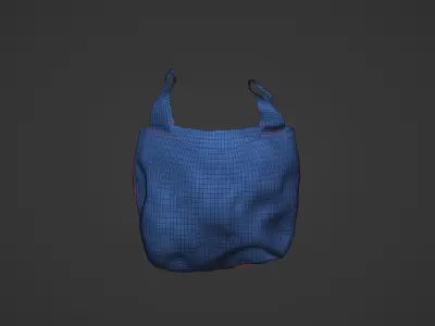 Plastic Bag - Debris  Low-poly 3D model