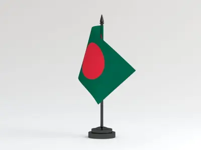 Table Flag Bangladesh 3D model
