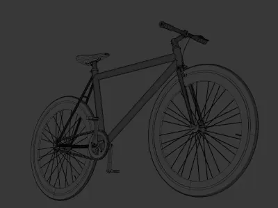 Fixie Bike - Urban Bicycle 3D model