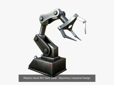 10 Robotic Hand A Collection - Machinery Industrial Design 3D Model Pack