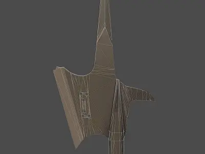  Halberd Polearm Low-poly 3D model