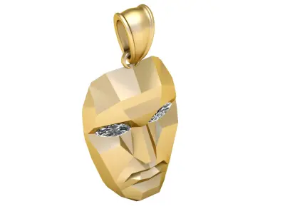 18K Gold Diamond 3D print model get