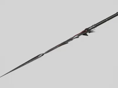 Demonic Sword 3D Model 3D model
