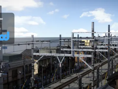 Japan Railway 3D model