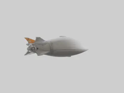 Personal Space Travel 1 Low-poly 3D model