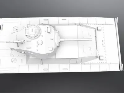 LVT A 1 Chaffee Scale model 3D print model