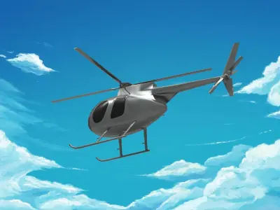 MD Helicopters MD 500 3D model