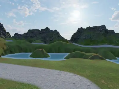 Ancient Sky City 3D model