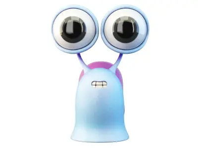 Cartoon Snail Character 3D model
