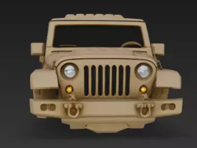Jeep upper body 3D model from CGTrader