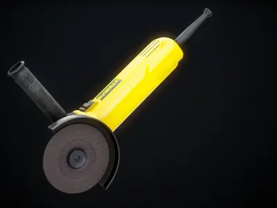 Angle Grinder Dewalt Gameready PBR Low-poly 3D model