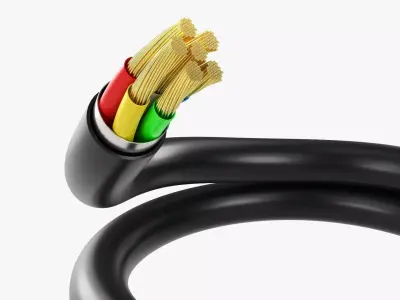 Cable cut 01 3D model