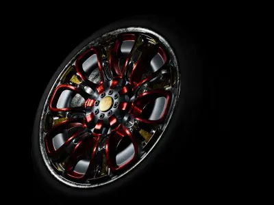 Sports Car Rim Free 3D model