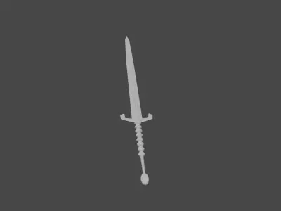 sword Low-poly 3D model 38