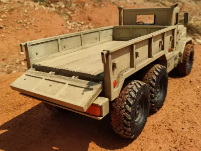 Crawler M939 TRX6 Sideboard Flatbed - 1-10 RC body 3D print model