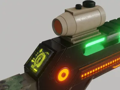 Concept Rifle Free 3D model