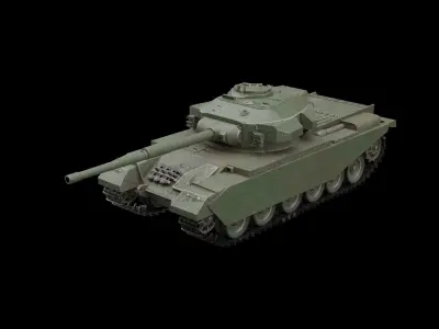 Centurion Mk3 Tank Low-poly 3D model