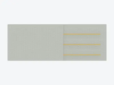 Partition - Contemporary - Changeall - Right - Shelves Low-poly 3D model
