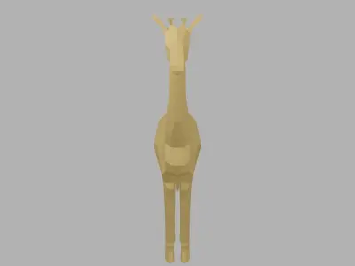 Low Poly Giraffe 3D model buy