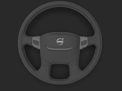 Volante Volvo bus Low-poly 3D model