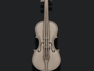 Violin pendant 3D print model