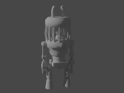 low poly robot Low-poly 3D model purchase
