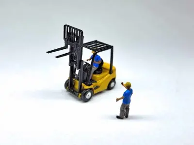 N Scale Large Forklift Free 3D model
