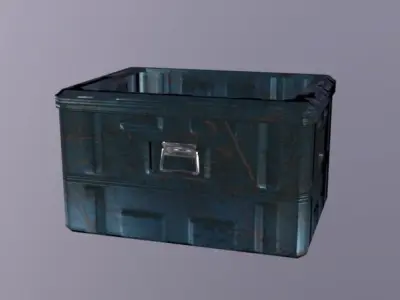 Crate Low-poly 3D model purchase