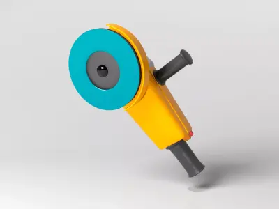Angle Grinder Power Tool 3D model