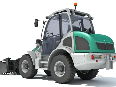 3D Wheel Loader 3D model