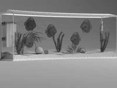 Panoramic Aqua Tank  3D model