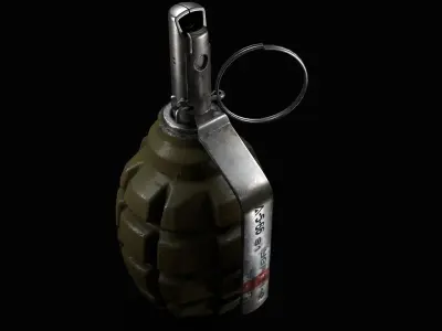 F1 Grenade Low-poly 3D model get