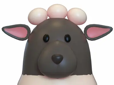 Sheep Stylized Low-poly 3D model