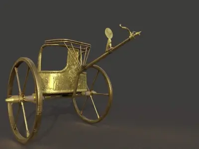 Tutankhamun Ancient Egypt GOLD CHARIT 3D MODEL Low-poly 3D model
