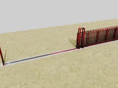 Fence Gate Free 3D model