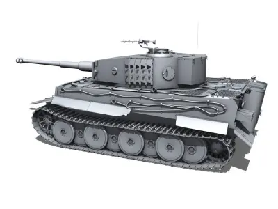 Panzerkampfwagen VI - Tiger - Mid Production 3D model