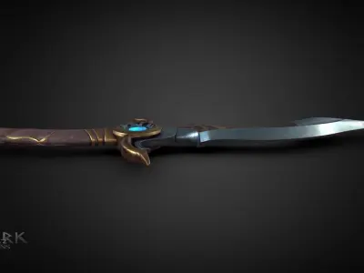 Diamond Dagger Ashes of Creation Low-poly 3D model