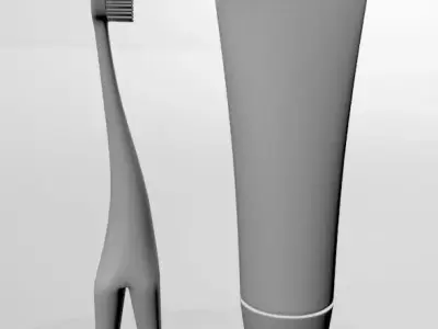 Training Toothbrush Set 01 3D model