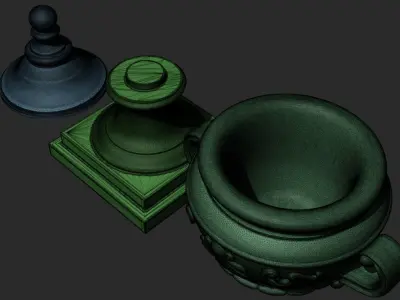 10 Classical Vases and Urns 3D model FREE SAMPLE Free 3D model