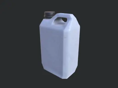 Plastic Canister 02 Low-poly 3D model