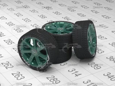 Wheel Audi Free low-poly 3D model