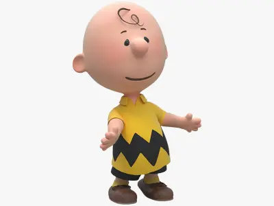 Charlie Brown Rigged for Maya 3D model