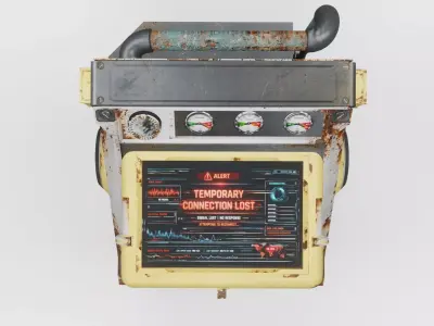 Computer control 3D model 3D model