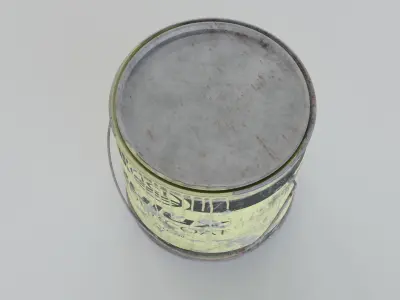 Old Paint Tins - Low-poly PRB  Low-poly 3D model