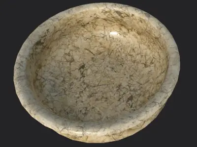 Marble Bowl 3D model
