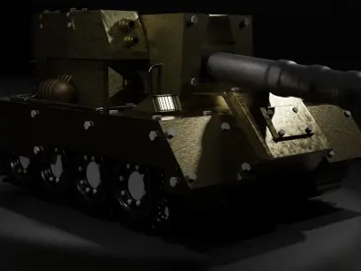 Battle Tank   Free 3D model